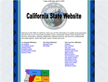 Tablet Screenshot of californiastatewebsite.com